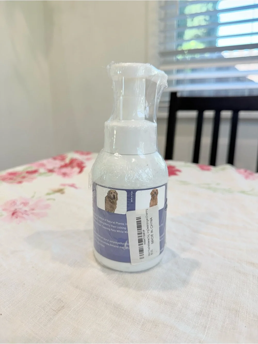 Pet Wash Free Foam Shampoo for Dogs and Cats, White, 300ml, Gentle Cleaning
